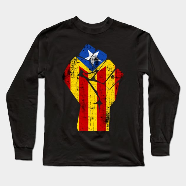 Free Catalonia Independence Protest Long Sleeve T-Shirt by hadlamcom